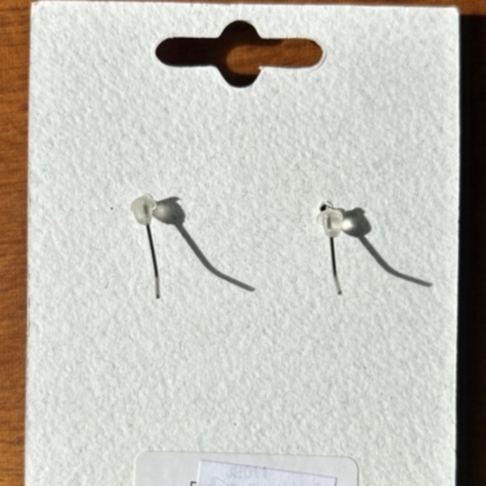 Switchablez Stained Glass Silvertone Butterfly Earrings - Picture 3 of 3
